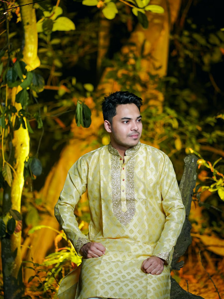 Cotton Kurta — Ivory
